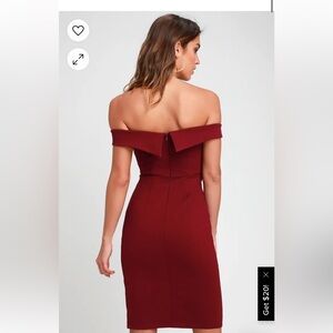 Lulus Classic Glam Red Body Con Dress